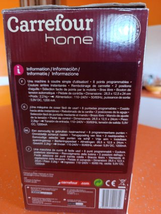 Máquina de coser Carrefour Home