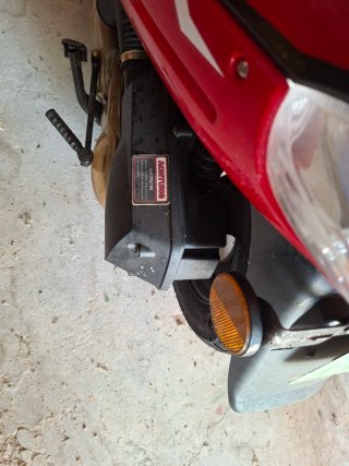 Moto Scooter Alpha motors Roja y Negra