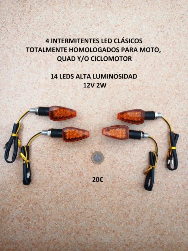 2 Intermitentes led clásico ámbar homologados nuev
