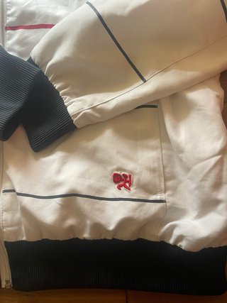 Sudadera Retro Blanca con Rayas