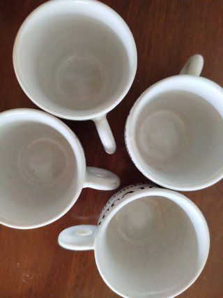 Tazzine caffè con scritte > 4 unità