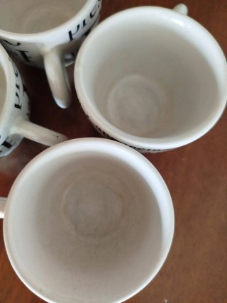 Tazzine caffè con scritte > 4 unità