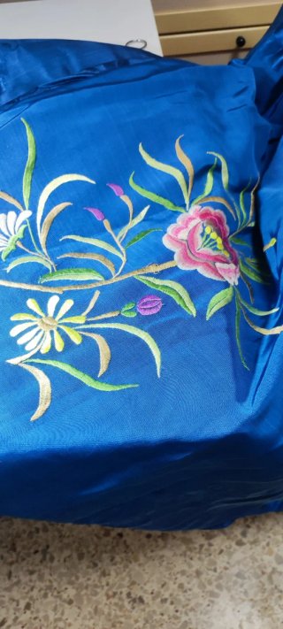 Falda Fallera / Dansaes , color azul .
