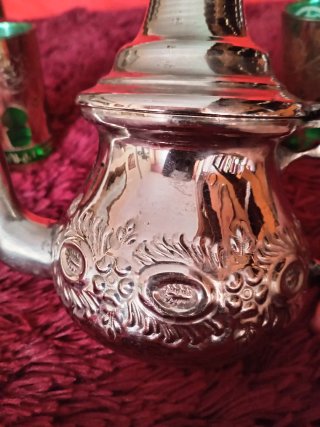 Tetera Marroquí y Vasos