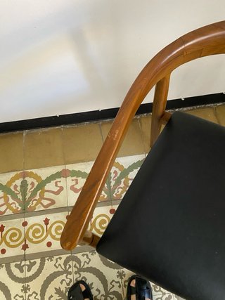 2 Sillas Visby Madera Piel Nuevas