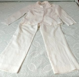 Traje de chaqueta blanco