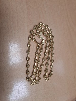 Collar calabrote chapado en oro.60cm