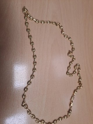 Collar calabrote chapado en oro.60cm