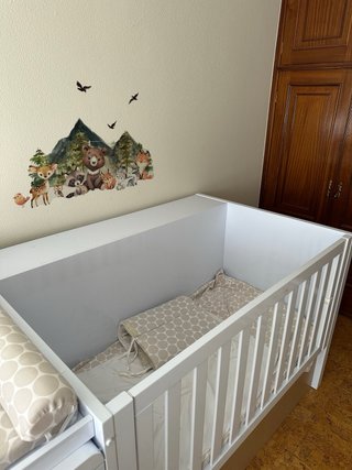 Cuna convertible en cama nido 90cm