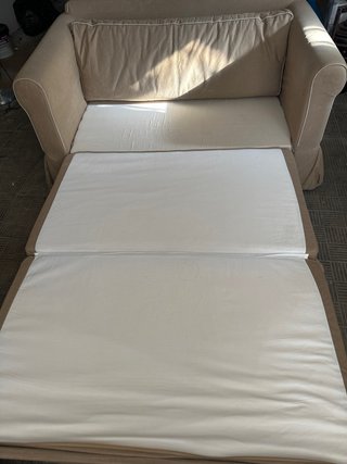 Sofá Cama Ikea Beige Tela