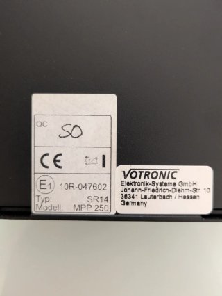 Regulador Solar Votronic MPP 250 Duo Digital