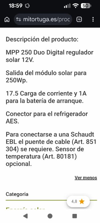 Regulador Solar Votronic MPP 250 Duo Digital