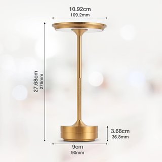 Lámpara LED Mesa Inalámbrica 5000 mAh Dorada