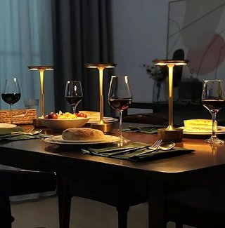 Lámpara LED Mesa Inalámbrica 5000 mAh Dorada