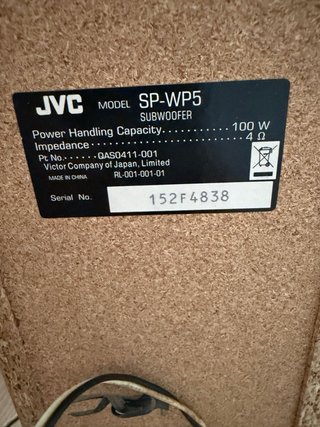 Home Cinema JVC con altavoces