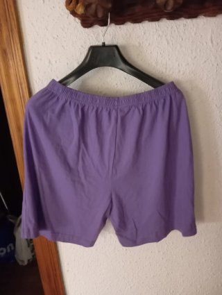 Pijama Verano Señora Morado y Blanco