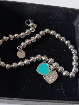 Conjunto Collar y Pulsera Corazón acero inoxidable