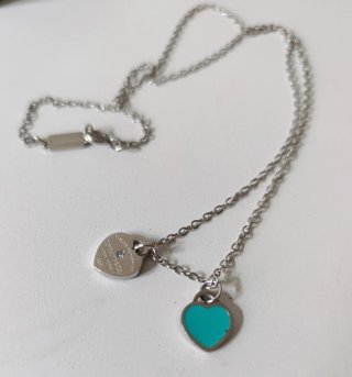 Conjunto Collar y Pulsera Corazón acero inoxidable