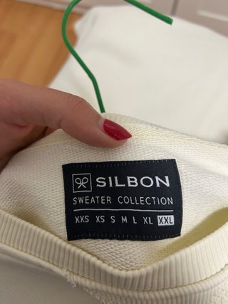 Sudadera Silbon Blanca con Logo