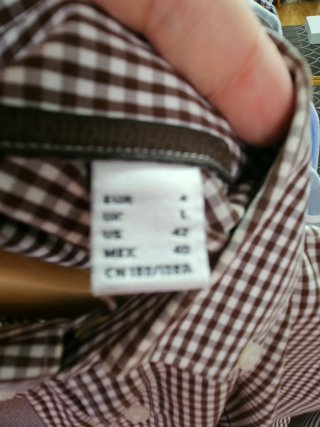 Camisa de cuadros hombre