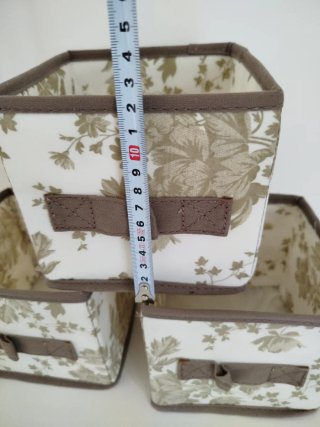 Set 3 pezzi cestino contenitore quadrato Ikea