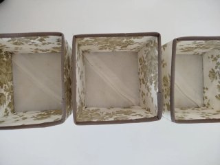 Set 3 pezzi cestino contenitore quadrato Ikea