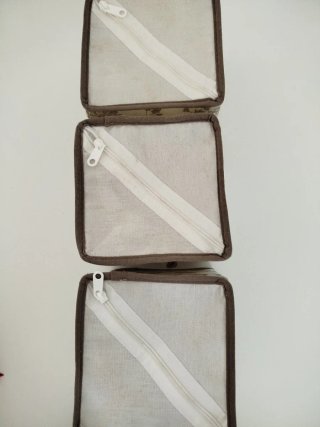 Set 3 pezzi cestino contenitore quadrato Ikea