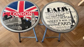 Banquetas plegables Londres y París