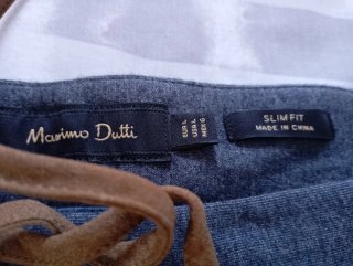 Pantalón Massimo Dutti Slim Fit Talla L