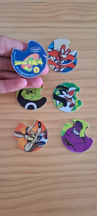 Lote Tazos Space Jam Danone 90s