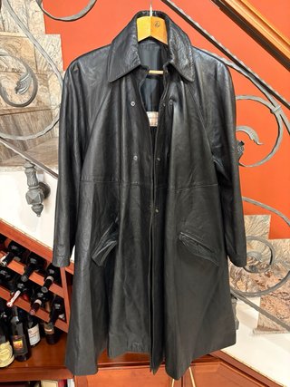 Giacca parka donna vera pelle vintage retro