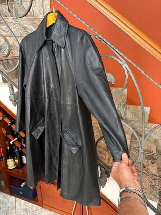 Giacca parka donna vera pelle vintage retro
