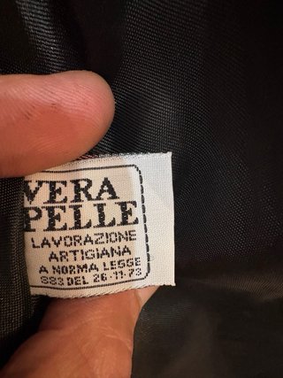 Giacca parka donna vera pelle vintage retro