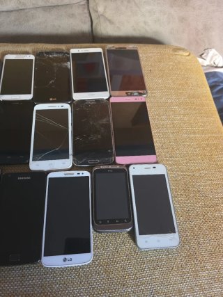Lote móviles HTC, LG, Samsung para piezas
