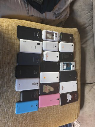 Lote móviles HTC, LG, Samsung para piezas
