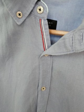 Camisa Zara Man Azul Talla L