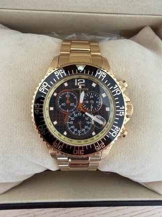 Reloj Lanscotte Suizo Bañado en Oro