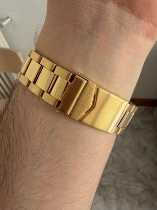 Reloj Lanscotte Suizo Bañado en Oro