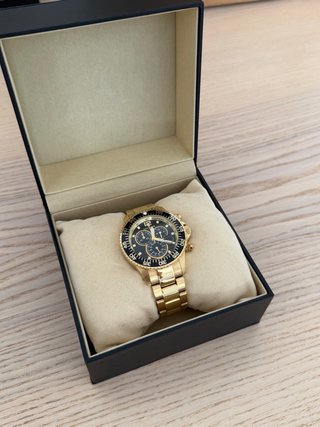 Reloj Lanscotte Suizo Bañado en Oro