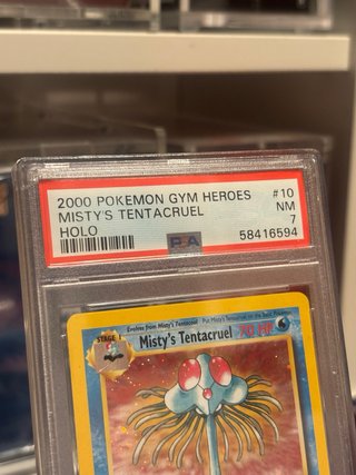 Carta Pokémon Misty's Tentacruel Holo NM PSA 7