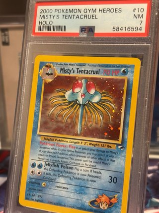 Carta Pokémon Misty's Tentacruel Holo NM PSA 7