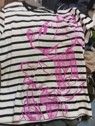 Camiseta Desigual Disney Rayas Minnie Rosa
