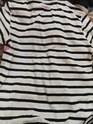 Camiseta Desigual Disney Rayas Minnie Rosa