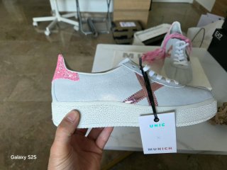 Munich Bambas Plata y Rosa Talla 40