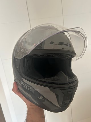 Casco Integral Moto LS2 Stream II Negro/Gris
