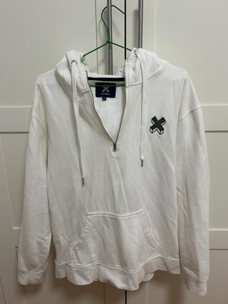 Sudadera Blue Banana blanca cremallera M
