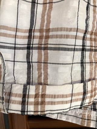 Pantaloni corti donna fantasia a quadri taglia XL