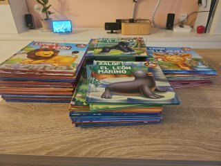 Colección animales del zoo y libro las aventuras..