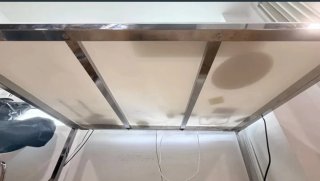 Mesa IKEA TORSBY Cristal y Metal