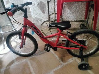Bicicleta infantil roja 16 pulgadas